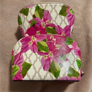 Kate Spade New York Leather Bayard Place Abilene Makeup Bag Set